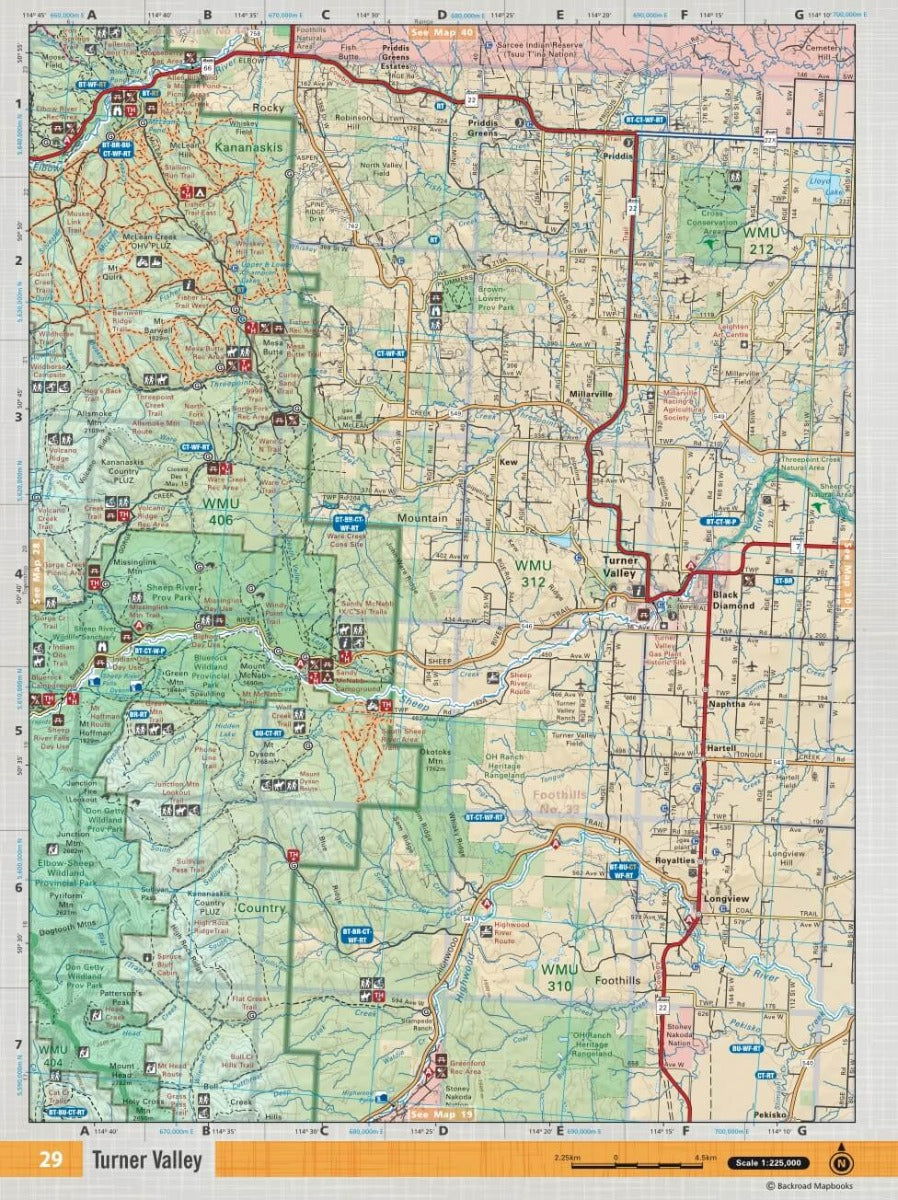 Southern Alberta Backroad Mapbook - Backroad Maps