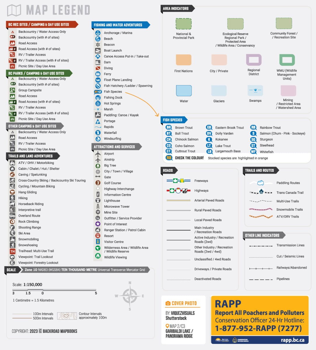 Squamish, Chilliwack & Merritt BC - Recreation Map - Backroad Maps