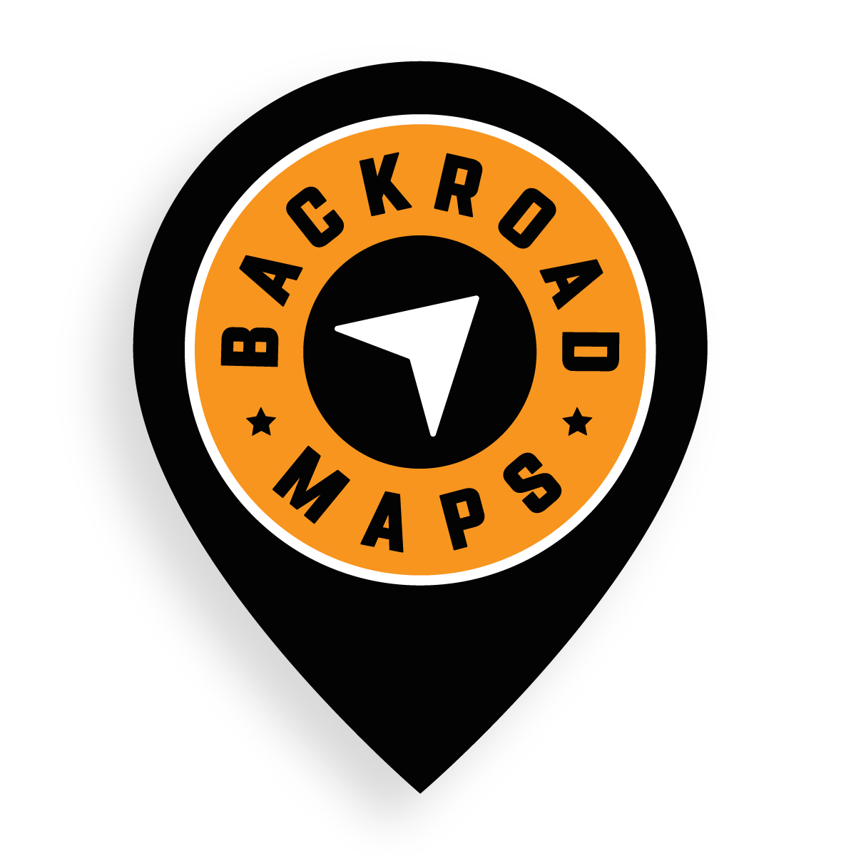 Backroad Maps Logo Bumper Sticker