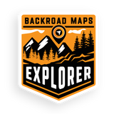 Backroad Maps Explorer Bumper Sticker