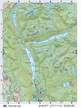 TOBC41 Wall Map - Clearwater Lake - Backroad Maps