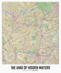 The Land of Hidden Waters, BC - Wall Map - Backroad Maps