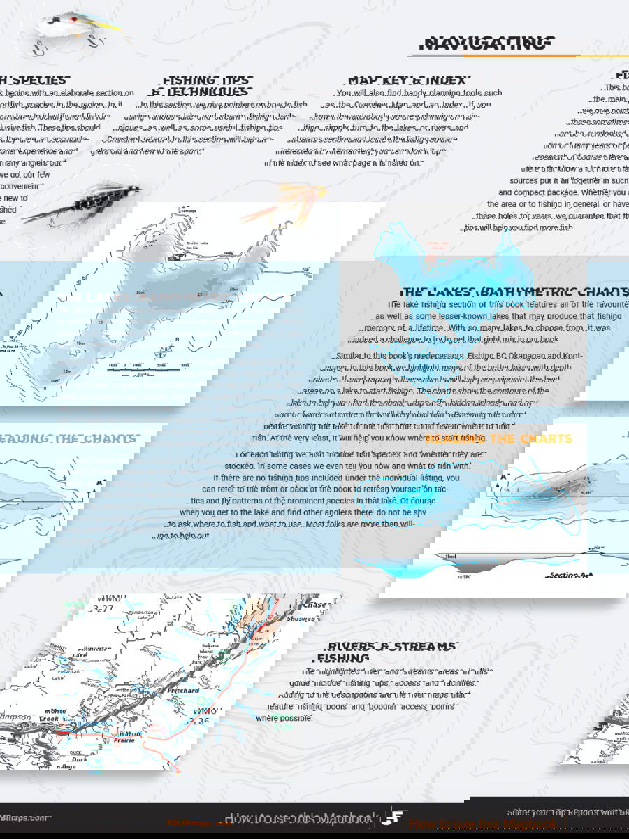 Thompson Okanagan BC Fishing Mapbook - Backroad Maps