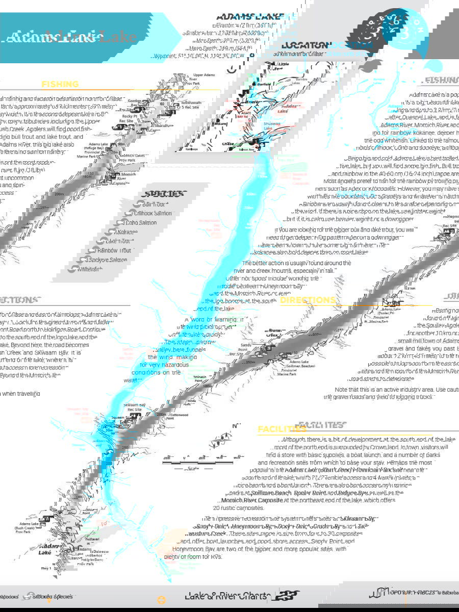 Thompson Okanagan BC Fishing Mapbook - Backroad Maps