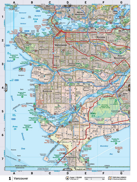 VCBC01 TOPO Map - Backroad Maps