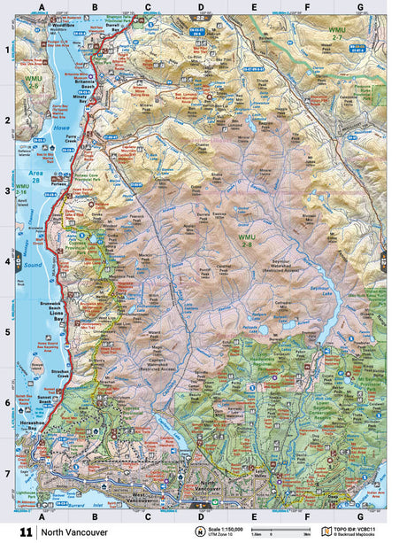 VCBC11 TOPO Map - Backroad Maps