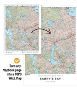 VCBC47 Wall Map - Mount Gilbert - Backroad Maps