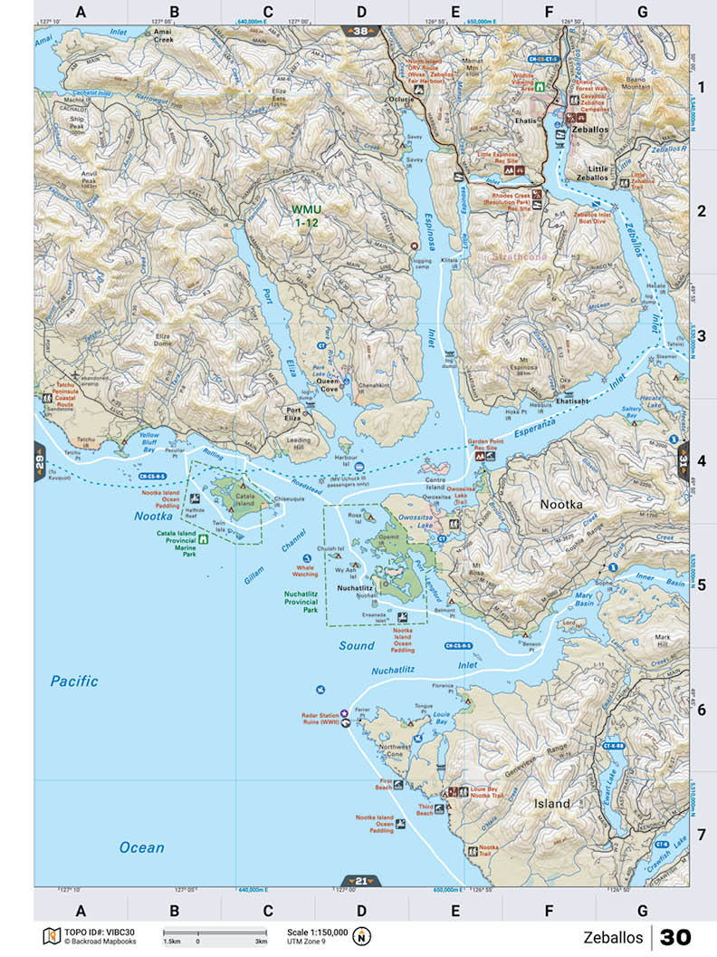 VIBC30 TOPO Map - Zeballos - 