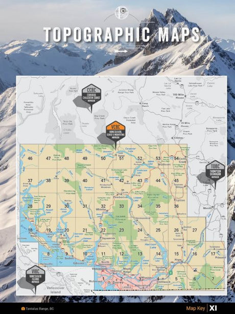 Vancouver, Coast & Mountains BC - Recreation Map & Mapbook Bundle - Backroad Maps