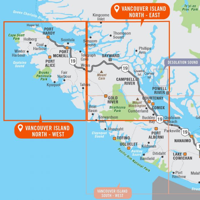Vancouver Island BC - Recreation Map & Mapbook Bundle - Backroad Maps