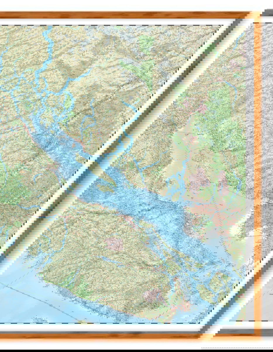 Vancouver Island, BC - Wall Map - Backroad Maps