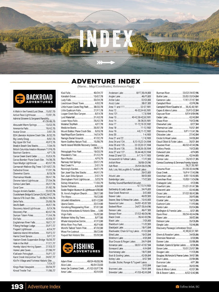 Vancouver Island BC Backroad Mapbook - Backroad Maps