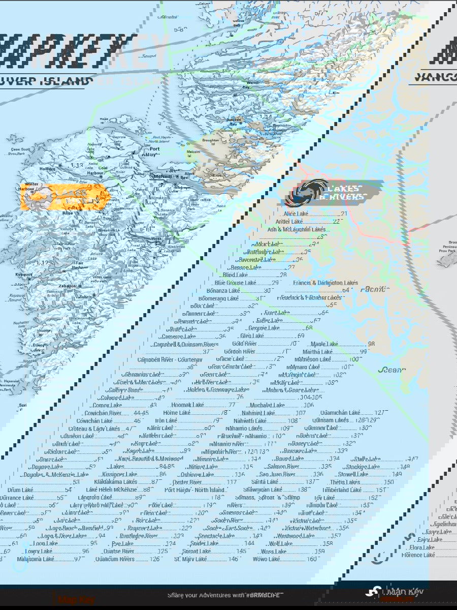 Vancouver Island BC Fishing Mapbook - Backroad Maps