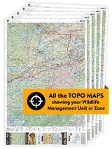 WMU 1A Ontario Hunting Bundle - Northern Ontario (8 maps) - Backroad Maps
