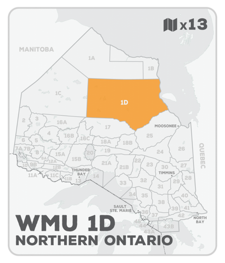 WMU 1D Ontario Hunting Bundle - Northern Ontario (13 maps) - Hunting Bundle