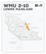 WMU 2-10 Hunting Bundle - Lower Mainland Region BC (6 maps) - Hunting Bundle
