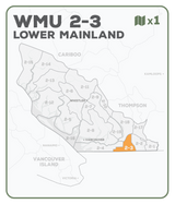 WMU 2-3 Lower Mainland Region - Hunting Topo BC - Backroad Maps