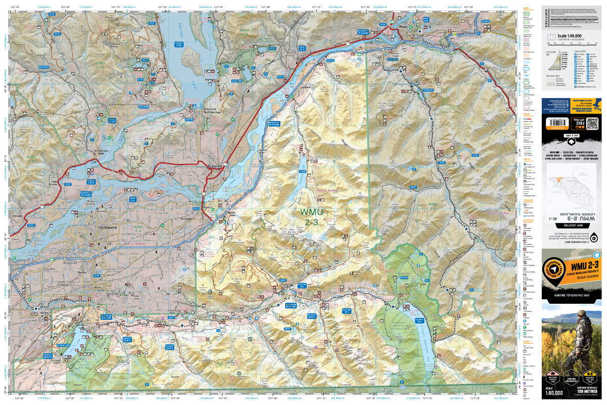 WMU 2-3 Lower Mainland Region - Hunting Topo BC - Backroad Maps
