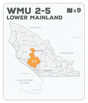 WMU 2-5 Hunting Bundle - Lower Mainland Region BC (9 maps) - Hunting Bundle