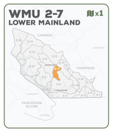 WMU 2-7 Lower Mainland Region - Hunting Topo BC - Backroad Maps