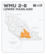 WMU 2-8 Hunting Bundle - Lower Mainland Region BC (12 maps) - Hunting Bundle