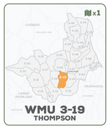 WMU 3-19 Thompson Region - Hunting Topo BC - Backroad Maps