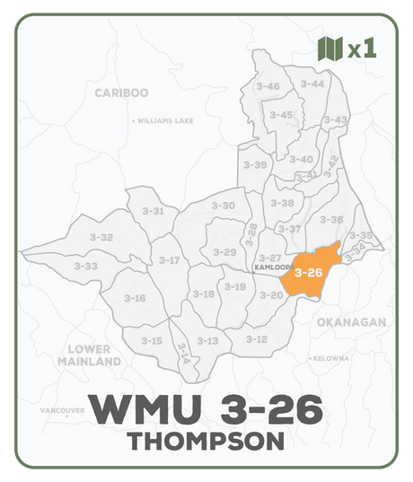 WMU 3-26 Thompson Region - Hunting Topo BC - Backroad Maps