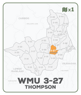 WMU 3-27 Thompson Region - Hunting Topo BC - Backroad Maps