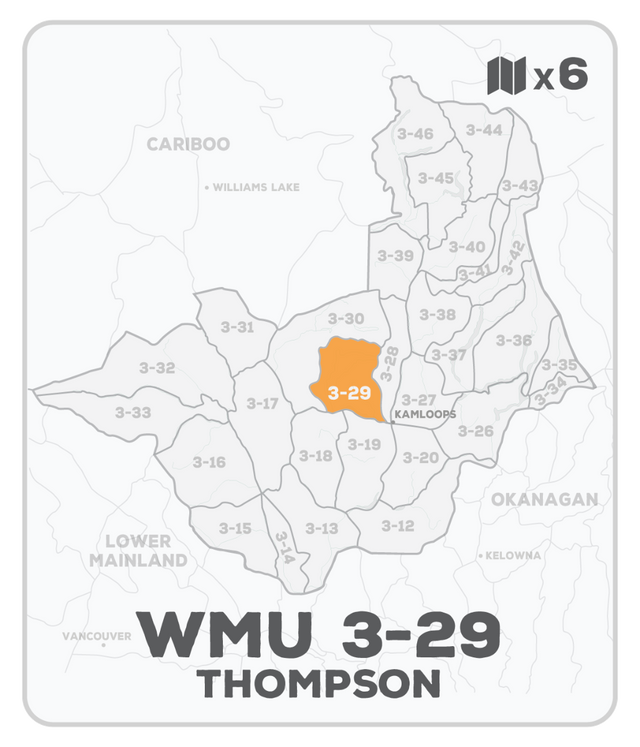 WMU 3-29 Hunting Bundle - Thompson Region BC (6 maps) - Hunting Bundle