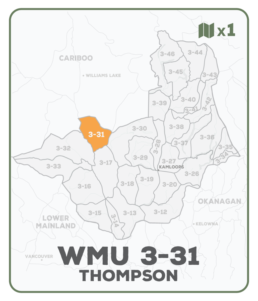 WMU 3-31 Thompson Region - Hunting Topo BC – Backroad Maps