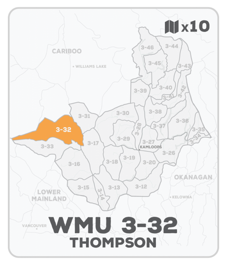 WMU 3-32 Hunting Bundle - Thompson Region BC (10 maps) - Hunting Bundle