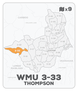 WMU 3-33 Hunting Bundle - Thompson Region BC (9 maps) - Hunting Bundle