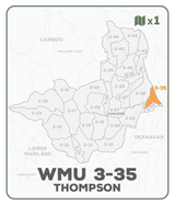 WMU 3-35 Thompson Region - Hunting Topo BC - Backroad Maps