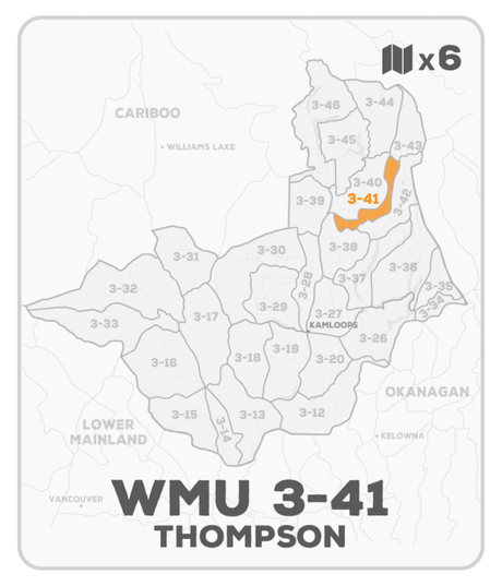 WMU 3-41 Hunting Bundle - Thompson Region BC (6 maps) - Hunting Bundle