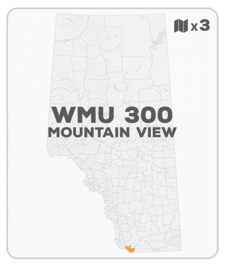 WMU 300 Hunting Bundle - Mountain View Alberta (3 maps) - Hunting Bundle