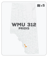 WMU 312 Hunting Bundle - Priddis Alberta (5 maps) - Hunting Bundle