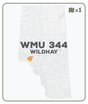 WMU 344 Wildhay - Hunting Topo Alberta - Backroad Maps