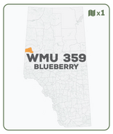 WMU 359 Blueberry - Hunting Topo Alberta - Backroad Maps