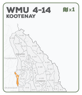 WMU 4-14 Kootenay Region - Hunting Topo BC - Backroad Maps