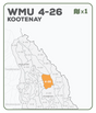 WMU 4-26 Kootenay Region - Hunting Topo BC - Backroad Maps