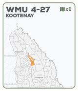 WMU 4-27 Kootenay Region - Hunting Topo BC - Backroad Maps