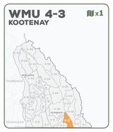 WMU 4-3 Kootenay Region - Hunting Topo BC - Backroad Maps