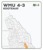 WMU 4-3 Kootenay Region - Hunting Topo BC - Backroad Maps