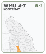 WMU 4-7 Kootenay Region - Hunting Topo BC - Backroad Maps
