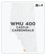 WMU 400 Hunting Bundle - Castle-Carbondale Alberta (4 maps) - Hunting Bundle