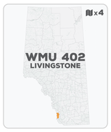 WMU 402 Hunting Bundle - Livingstone Alberta (4 maps) - Hunting Bundle