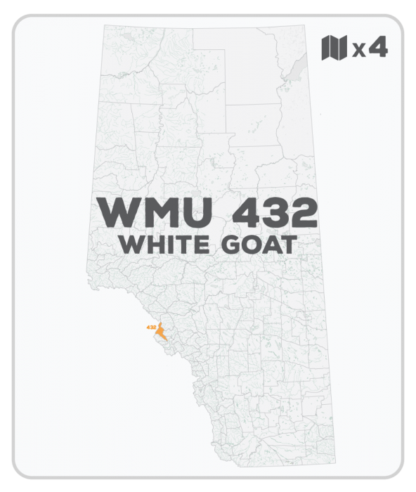 WMU 432 Hunting Bundle - White Goat Alberta (4 maps) - Hunting Bundle