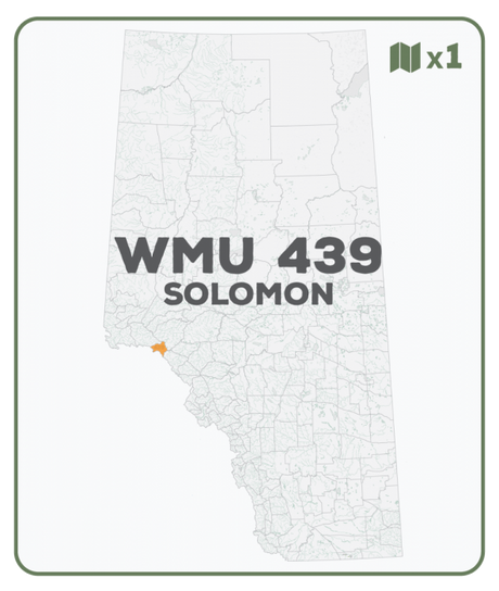 WMU 439 Solomon - Hunting Topo Alberta - Backroad Maps