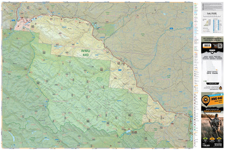 WMU 440 Adams Creek - Hunting Topo Alberta - Backroad Maps