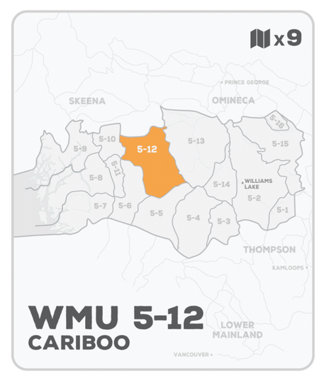 WMU 5-12 Hunting Bundle - Cariboo Region BC (9 maps) - Hunting Bundle